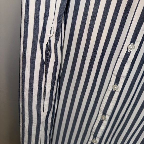 Ava & Viv Target 100% Rayon Vertical Striped Shirt Dress Size 3X - Picture 7 of 12